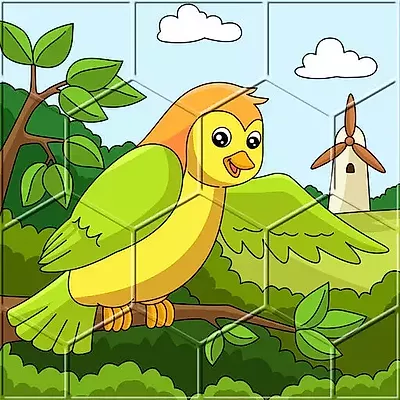 Vogels Hex Legpuzzel