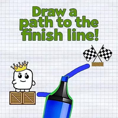 Teken een pad naar de finishlijn