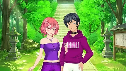 Anime Koppel Aankleden