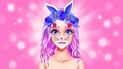Grappige Paas-make-up