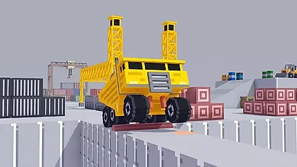 Vrachtwagen rijden