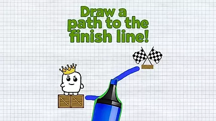 Teken een pad naar de finishlijn